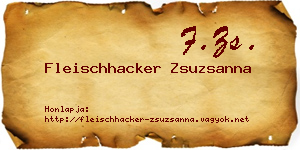 Fleischhacker Zsuzsanna névjegykártya